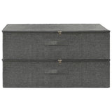 VIDAXL -Speicherboxen 2 ST 70x40x18 cm Stoffanthrazit -Verschärfen - afbeelding 3