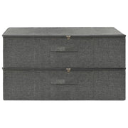 VIDAXL -Speicherboxen 2 ST 70x40x18 cm Stoffanthrazit -Verschärfen - afbeelding 3
