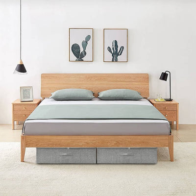 VIDAXL -Speicherbox 70x40x18 cm Stoff grau