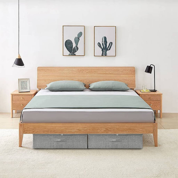 VIDAXL -Speicherbox 70x40x18 cm Stoff grau