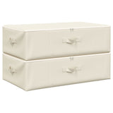 VIDAXL -Speicherboxen 2 ST 70x40x18 cm Stoffcreme gefärbt - afbeelding 2