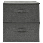 VIDAXL -Speicherboxen 2 PCs 43x34x23 cm Stoffanthrazit -verkleidet - afbeelding 3