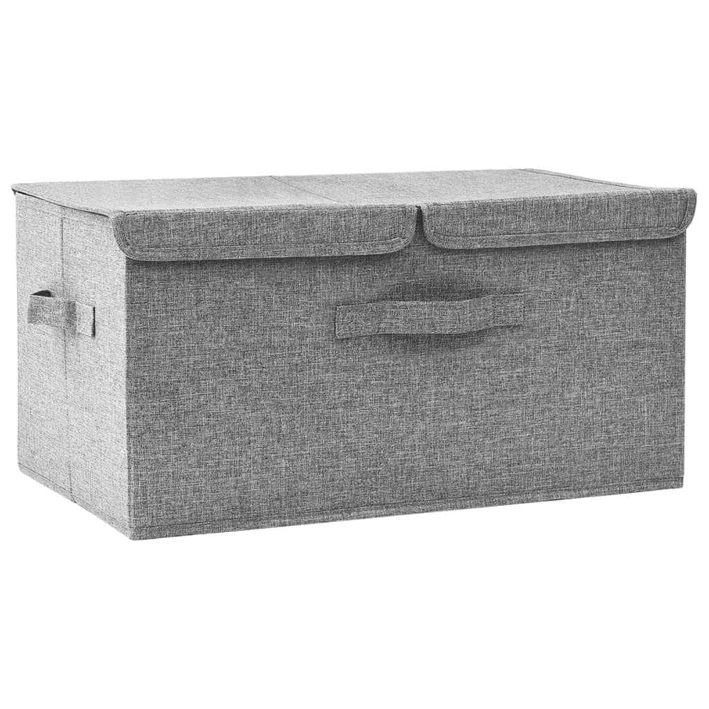Vidaxl Storage Box 50x30x25 cm Stoff grau