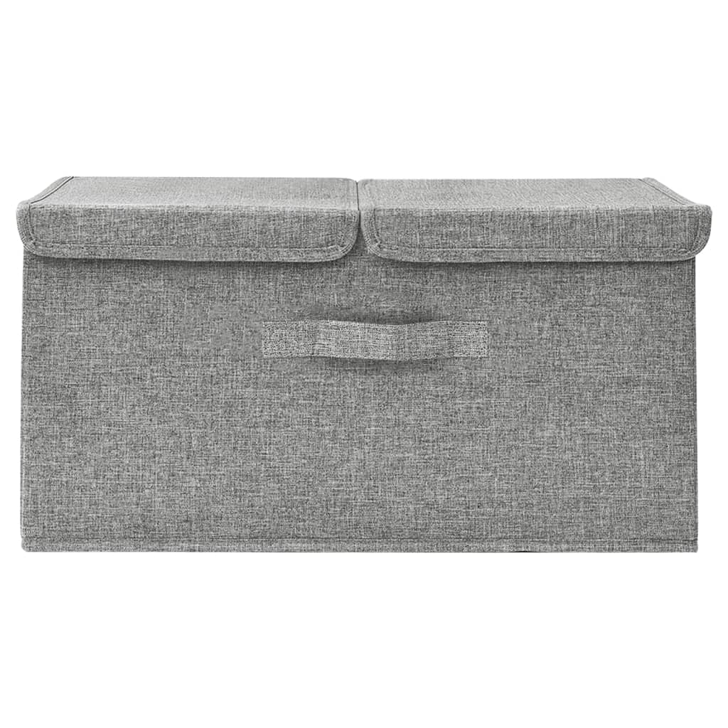 Vidaxl Storage Box 50x30x25 cm Stoff grau