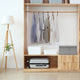 Vidaxl Storage Box 50x30x25 cm Stoff grau