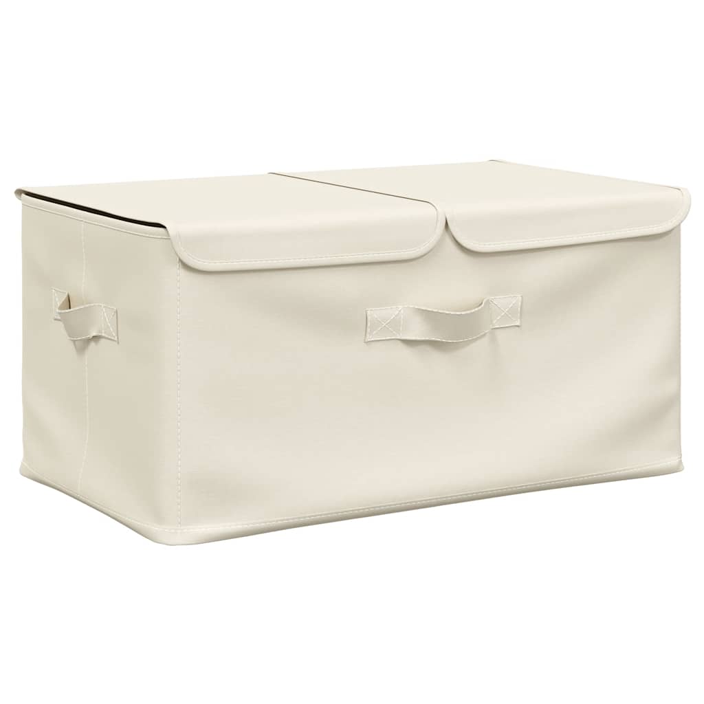 VIDAXL -Aufbewahrungsbox 50x30x25 cm Stoffcreme -Verschärfen