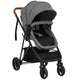 Vidaxl-Kinderwagen 2-in-1 Stahl hellgrau und schwarz