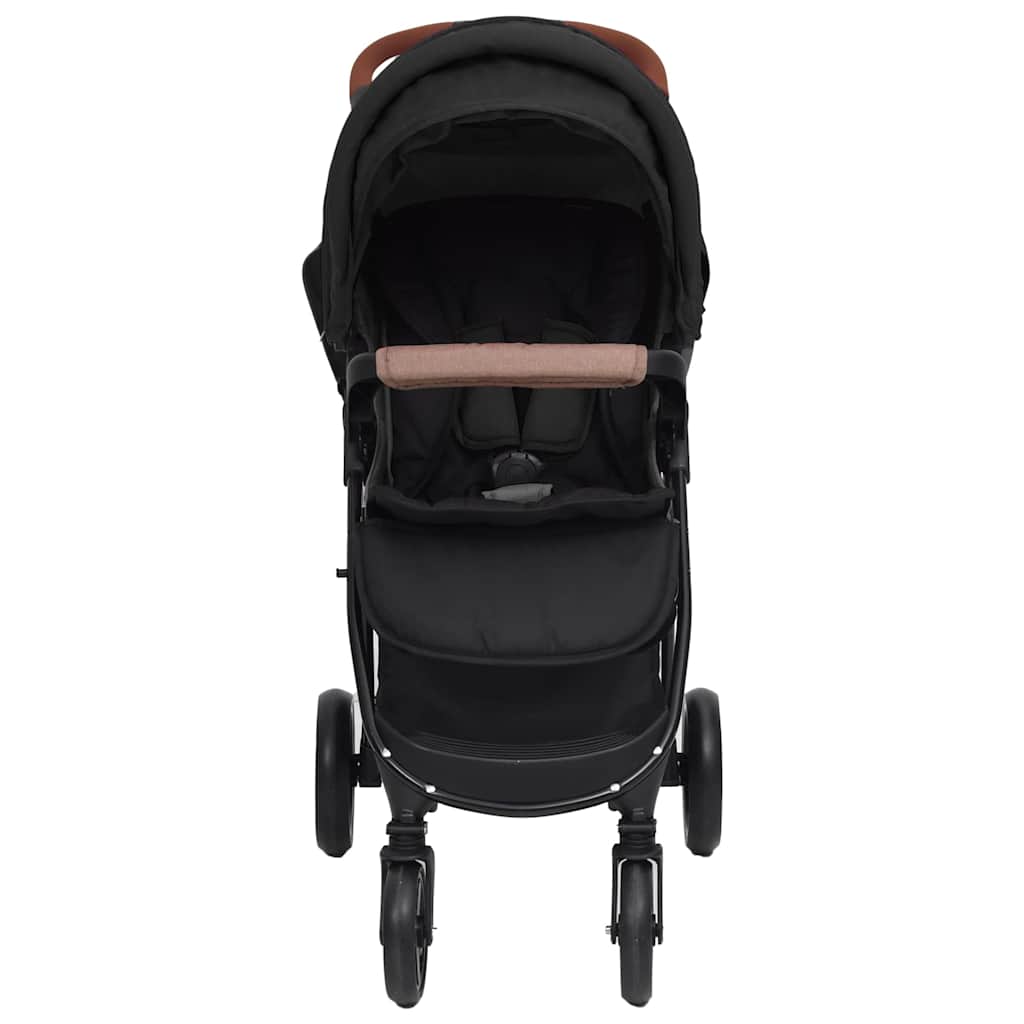 Vidaxl Pram 2-in-1-Stahl-Anthrazitfarben