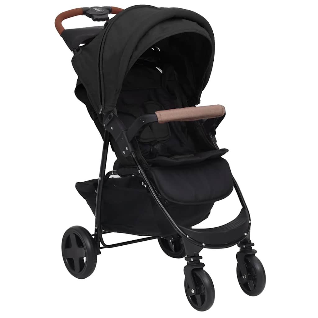 Vidaxl Pram 3-in-1-Stahl-Anthrazitfarbe