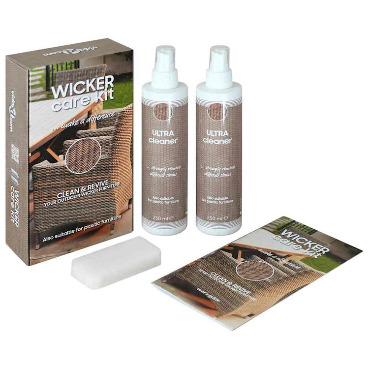 Vidaxl Rattan-en-Textilen-Wartungs-Set für Gartenmöbel 2x250 ml