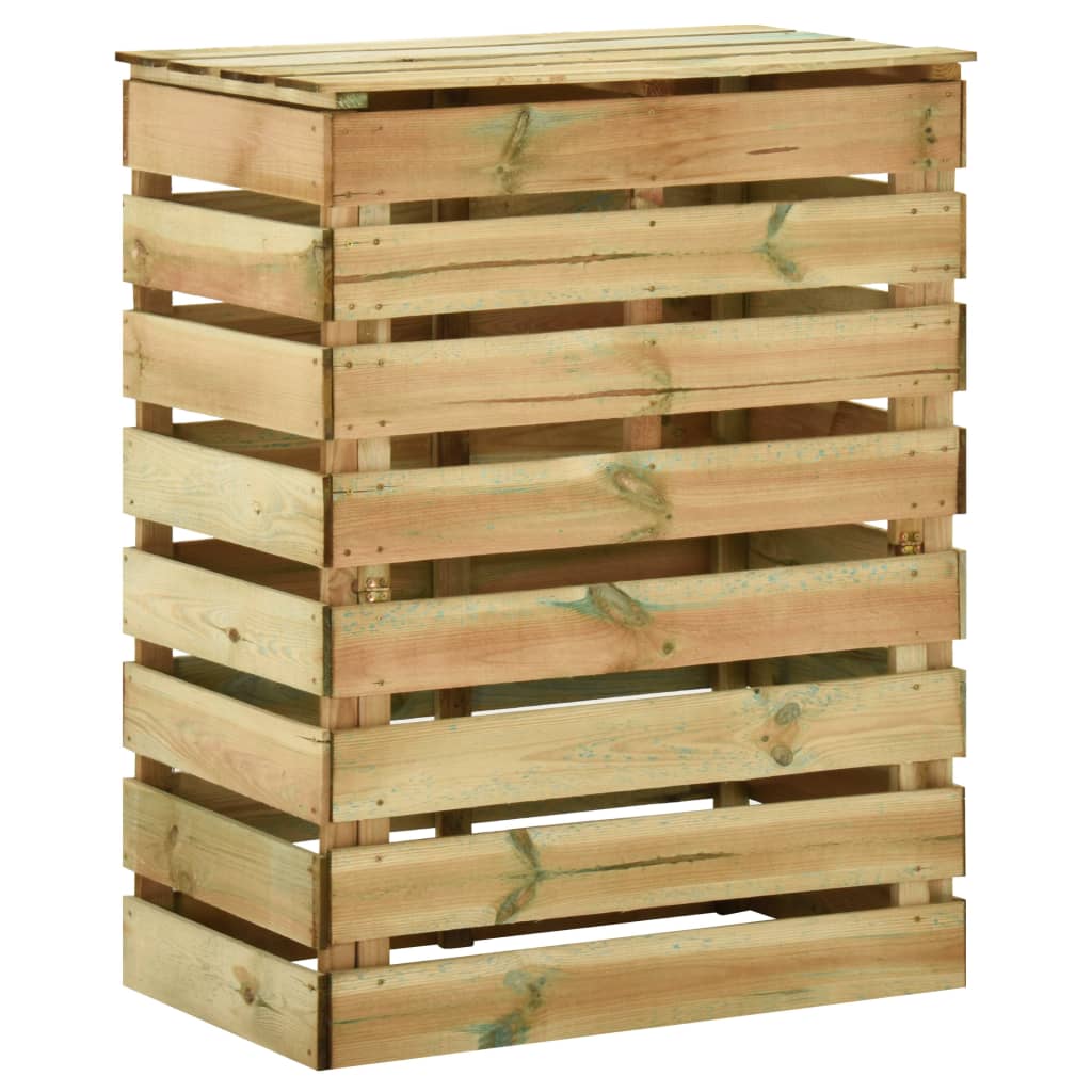Vidaxl Gartenkompostbehälter 2 ST 80x50x100 cm imprägniertes Kiefernholz