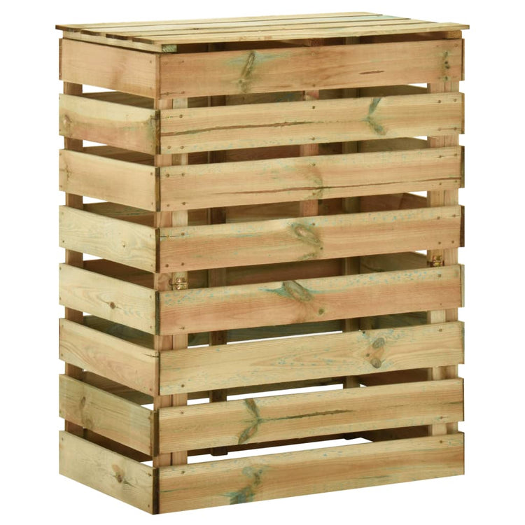 Vidaxl Gartenkompostbehälter 2 ST 80x50x100 cm imprägniertes Kiefernholz