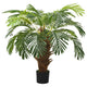 VIDAXL Künstliche Pflanze mit Topf Cycaspalm 90 cm Grün