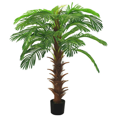 VIDAXL Künstliche Pflanze mit Topf Cycaspalm 140 cm Grün