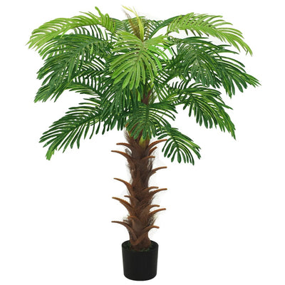 VIDAXL Künstliche Pflanze mit Topf Cycaspalm 140 cm Grün