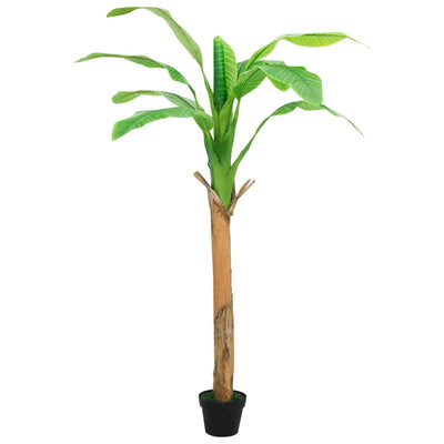 Vidaxl künstlicher Baum mit Topf Banane 180 cm Grün