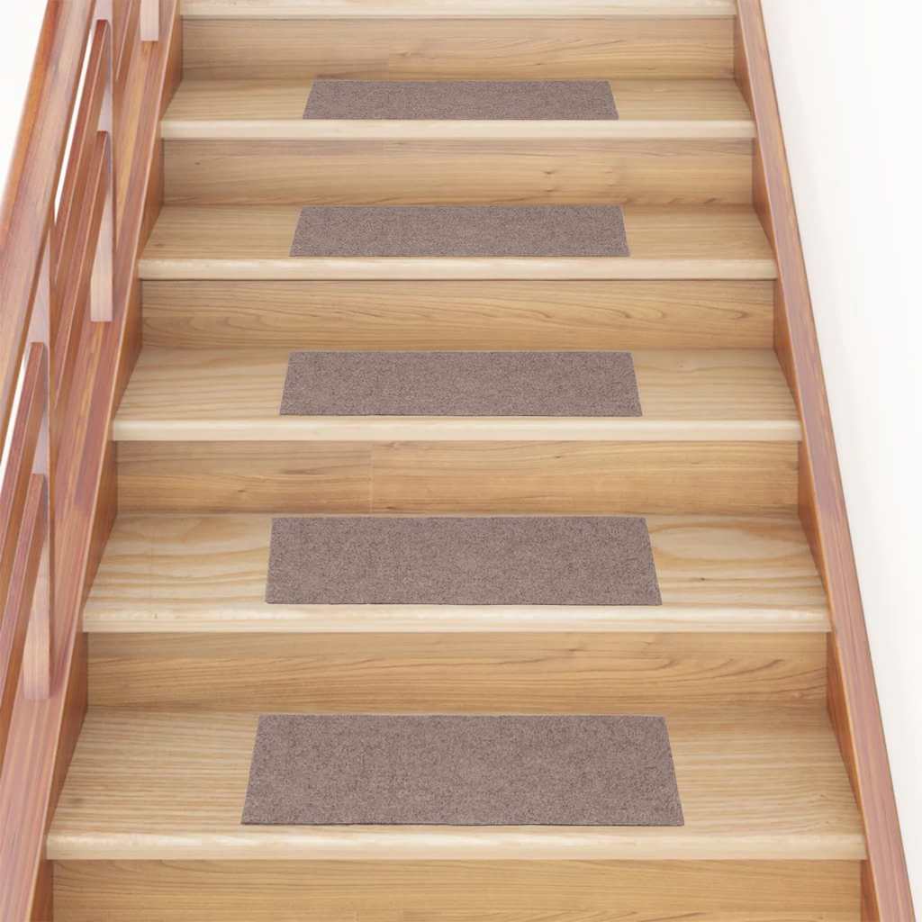 VIDAXL 15 ST -Pedalmatten Selbstadhäsiv rechteckige 60x25 cm hellbraun