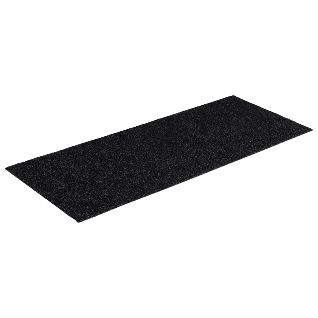 VIDAXL 15 ST -Pedalmatten Selbstadhäsiv rechteckige 60x25 cm schwarz