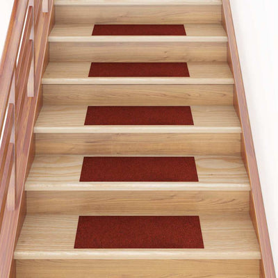 VIDAXL 15 ST -Pedalmatten Selbstadhäsiv rechteckig 60x25 cm Rot
