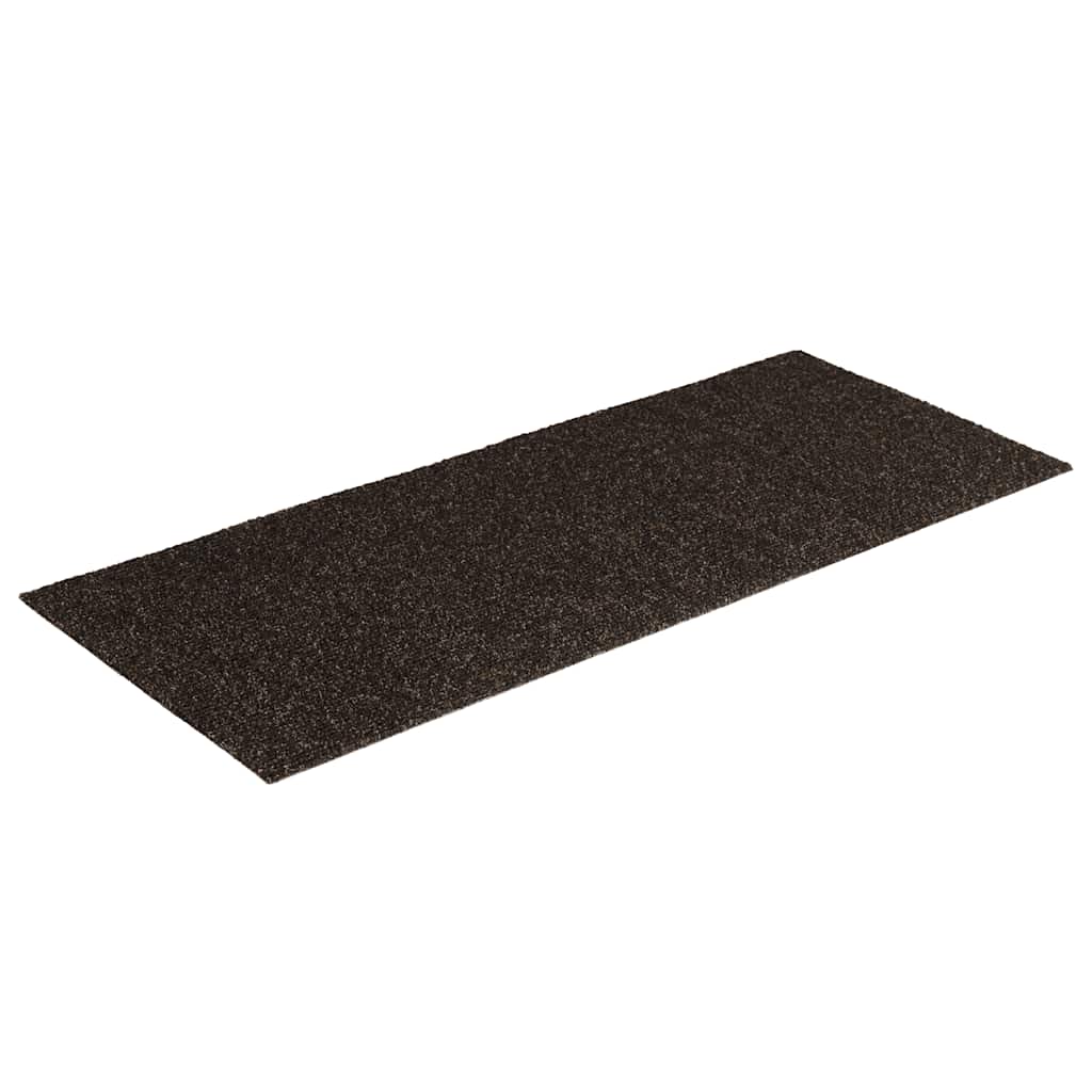 VIDAXL 15 ST Pedalmatten Selbstadhäsiv rechteckige 60x25 cm dunkelbraun