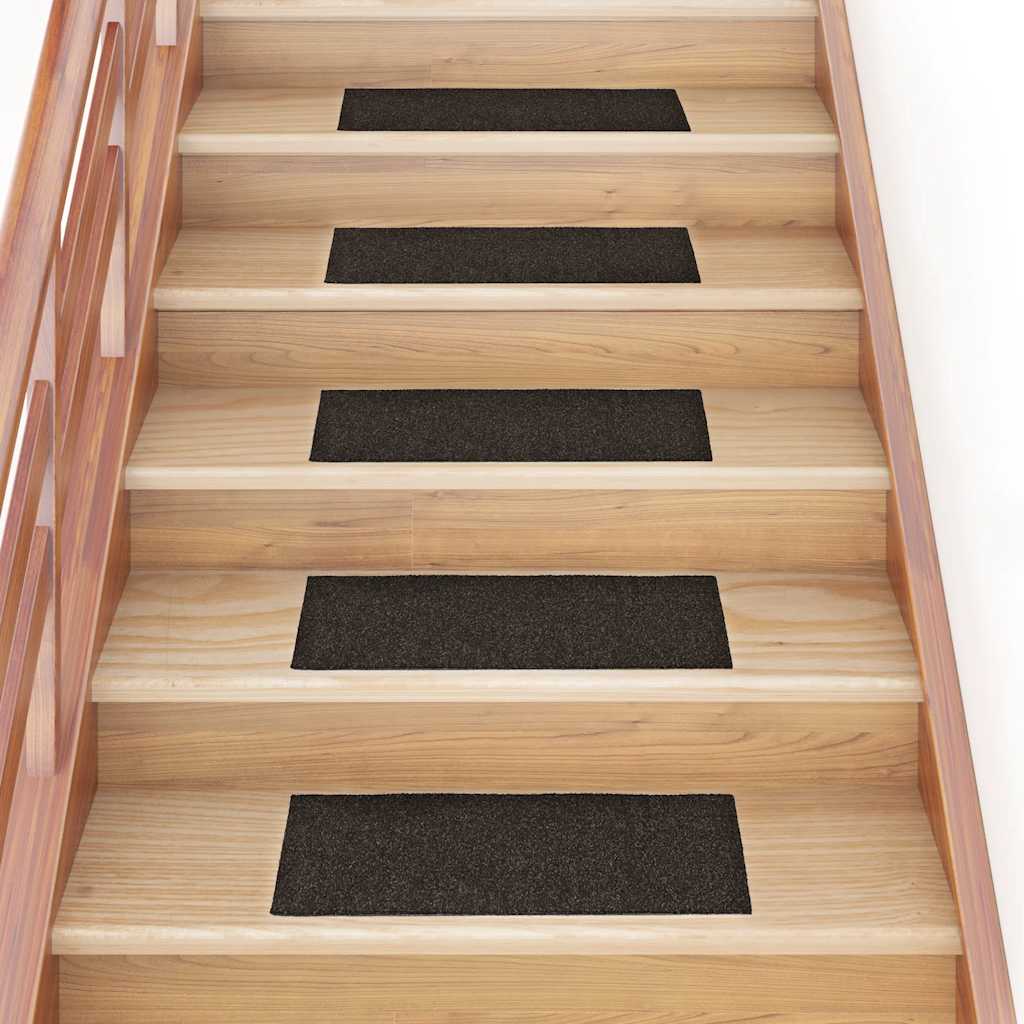 VIDAXL 15 ST Pedalmatten Selbstadhäsiv rechteckige 60x25 cm dunkelbraun