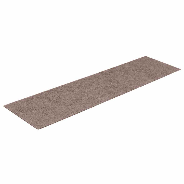 VIDAXL 15 ST -Pedalmatten Selbstadhäsiv rechteckig 76x20 cm hellbraun