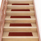 VIDAXL 15 ST -Pedalmatten Selbstadhäsiv rechteckig 76x20 cm rot