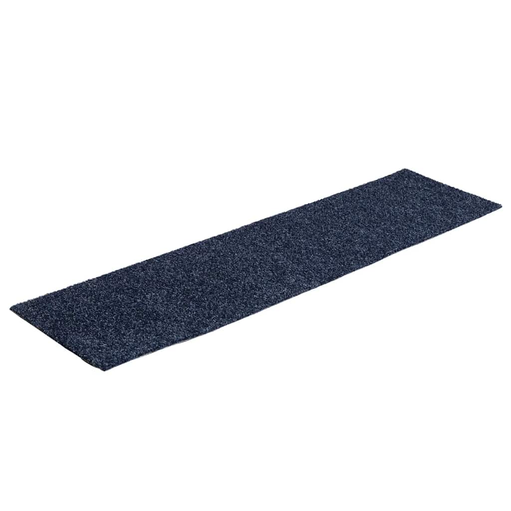 VIDAXL 15 ST -Pedalmatten Selbstadhäsiv rechteckig 76x20 cm graublau