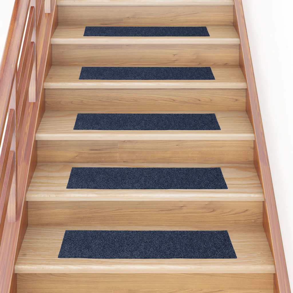 VIDAXL 15 ST -Pedalmatten Selbstadhäsiv rechteckig 76x20 cm graublau
