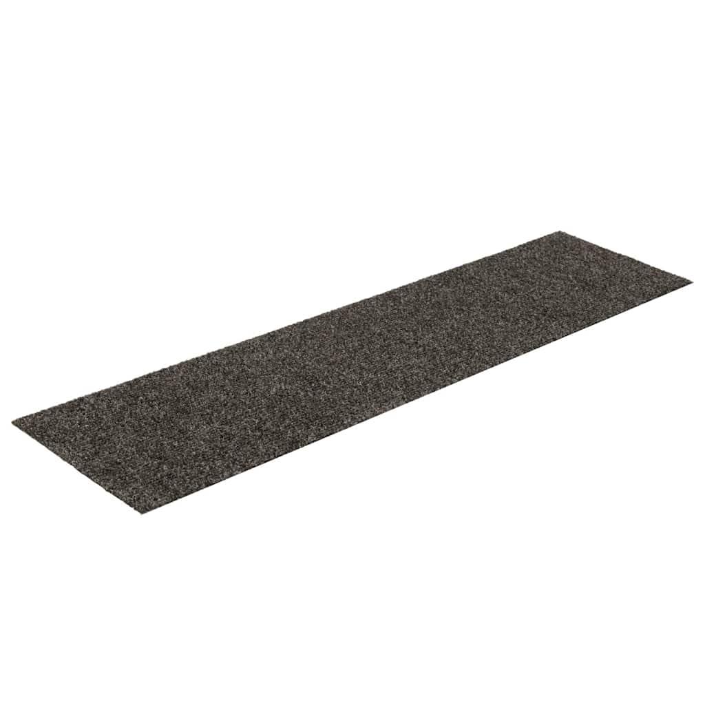 Vidaxl -Treppenmatten Selbstadhäsiv 15 St. rechteckig 76 x 20 cm Anthrazit