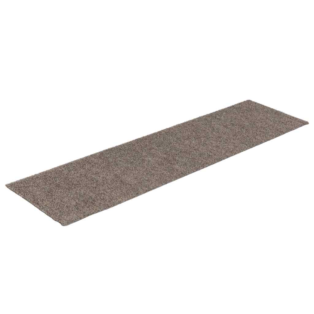 VIDAXL 15 ST -Pedalmatten Selbstadhäsiv rechteckig 76x20 cm cremefarben -gepflegt