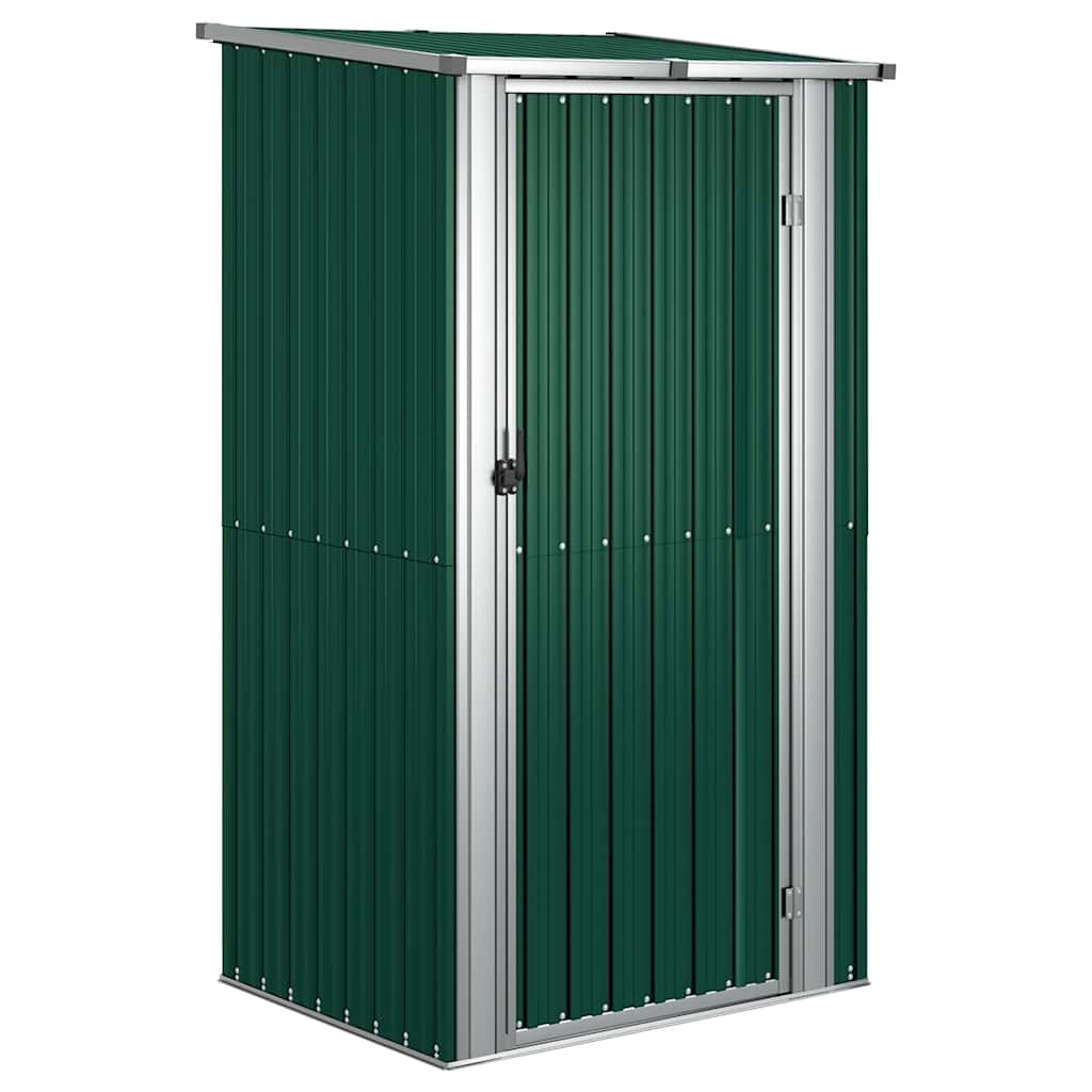 Vidaxl Garden Shed 118.5x97x209.5 cm verzinkter Stahlgrün