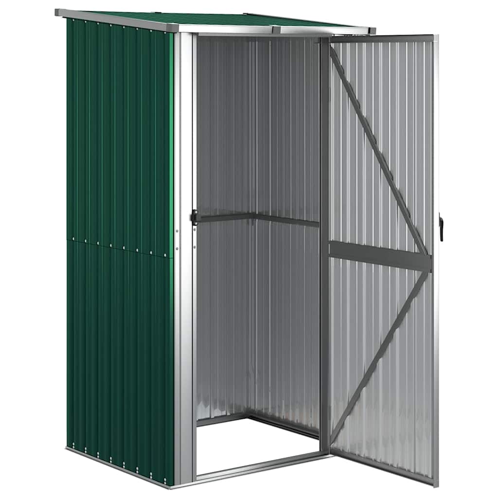 Vidaxl Garden Shed 118.5x97x209.5 cm verzinkter Stahlgrün
