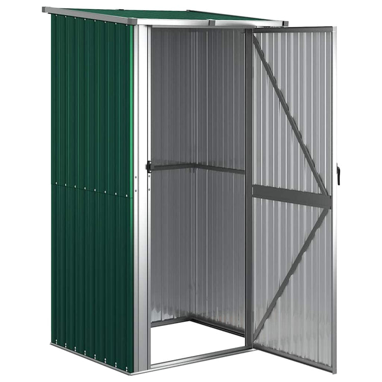 Vidaxl Garden Shed 118.5x97x209.5 cm verzinkter Stahlgrün