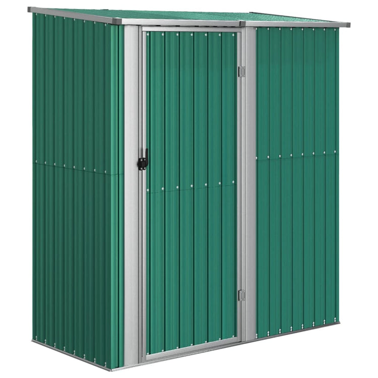 Vidaxl Garden Shed 180.5x97x209.5 cm verzinkter Stahlgrün