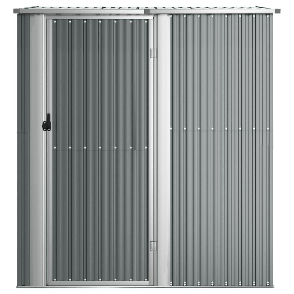 Vidaxl Garden Shed 180.5x97x209.5 cm verzinkter Stahl grau