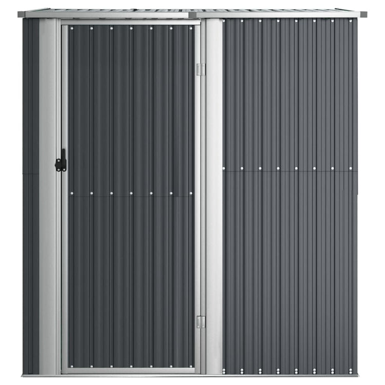 Vidaxl Garden Shed 180.5x97x209.5 cm verzinkter Stahl -Anthrazit