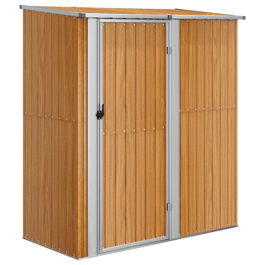 Vidaxl Gartenschuppen 180.5x97x209.5 cm verzinkter Stahlbraun