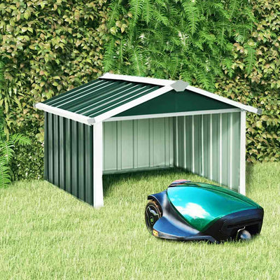 VIDAXL -Abdeckung für Roboter -Rasenmäher 92x97x63 cm Stahlgrün