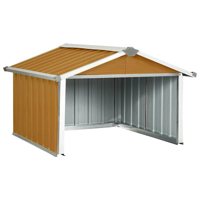 VIDAXL -Abdeckung für Roboter -Rasenmäher 92x97x63 cm Stahlbraun