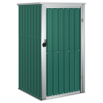 Vidaxl Garden Shed 88x89x161 cm verzinkter Stahlgrün