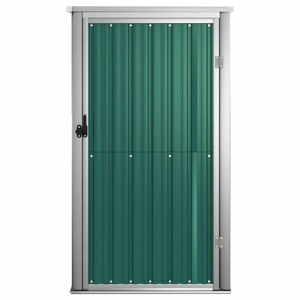 Vidaxl Garden Shed 88x89x161 cm verzinkter Stahlgrün