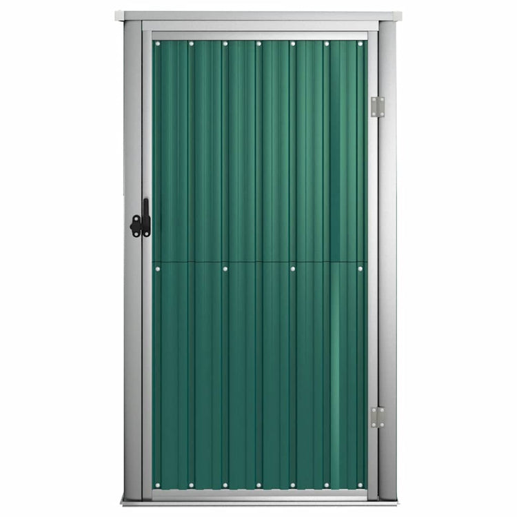 Vidaxl Garden Shed 88x89x161 cm verzinkter Stahlgrün