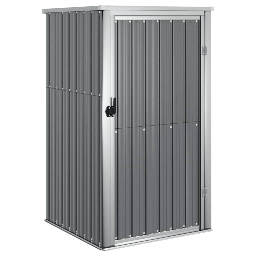 Vidaxl Garden Shed 88x89x161 cm verzinkter Stahl grau