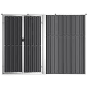 Vidaxl Garden Shed 225x89x161 cm verzinkter Stahl -Anthrazit -Gelenkt - afbeelding 3