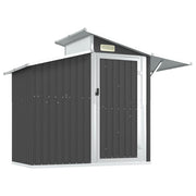 Vidaxl Garden Shed 270x130x208,5 cm verzinkte Stahl -Anthrazitfarbe - afbeelding 2