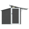 Vidaxl Garden Shed 270x130x208,5 cm verzinkte Stahl -Anthrazitfarbe