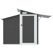Vidaxl Garden Shed 270x130x208,5 cm verzinkte Stahl -Anthrazitfarbe - afbeelding 3
