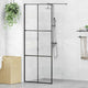 Vidaxl Walk-in Duschwand 80x195 cm ESG-Glas transparent und schwarz