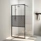Vidaxl Walk-in Duschwand 80x195 cm ESG-Glas transparent und schwarz